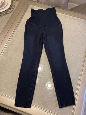 FADE TO BLUE Petite Blue Denim Maternity Pants — Size XS